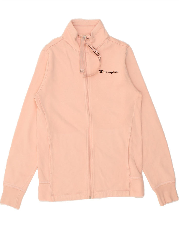 CHAMPION Womens Graphic Tracksuit Top Jacket UK 10 Small Pink Vintage Champion and Second-Hand Champion from Messina Hembry 
