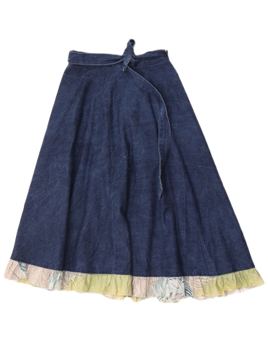 Fiorucci Dame Wrap Denim Nederdel W22 2XS Blue Colourblock