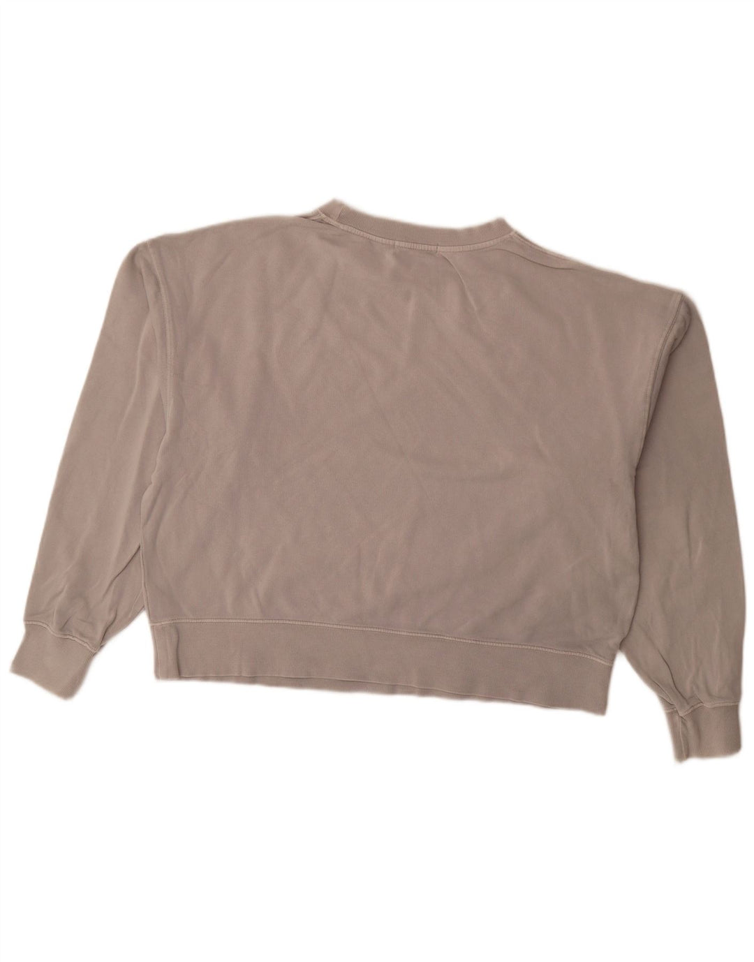 Zara Dame Oversized Sweatshirt Jumper UK 16 Stor Grå Bomuld