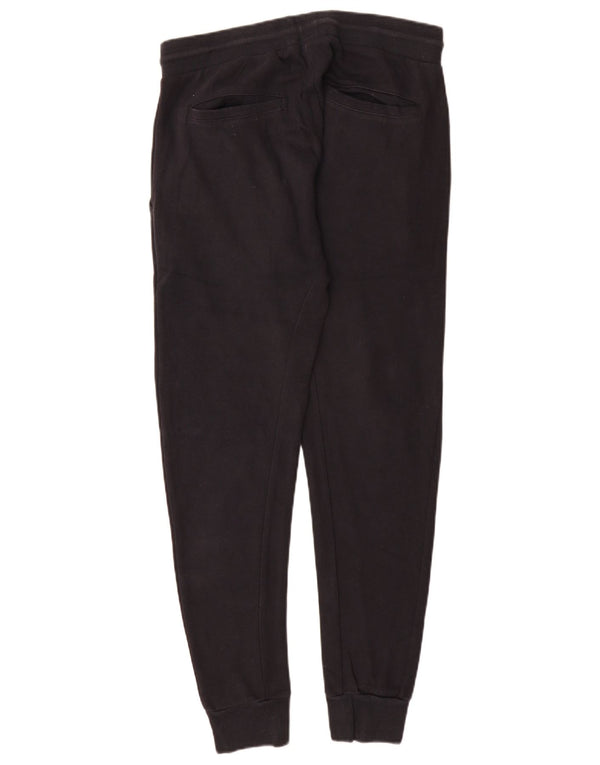 Zara Dame træningsdragt Bukser Joggers UK 14 Large Navy Blue Cotton