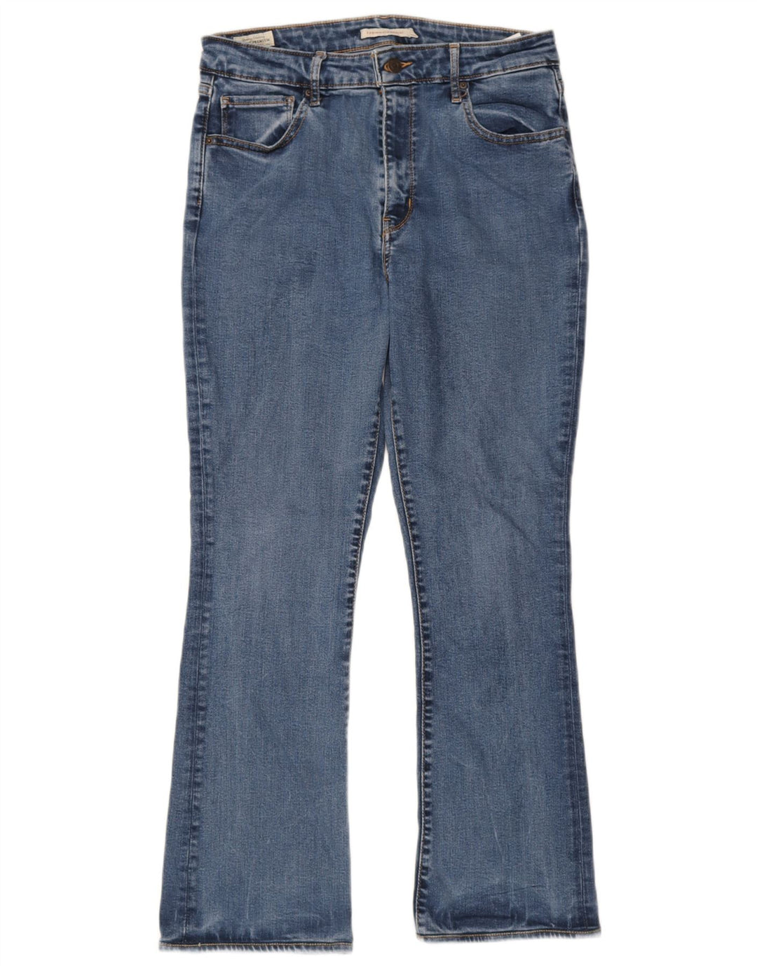 Levi's Womens 725 High Rise Bootcut Jeans W32 L32 Blue Lyocell