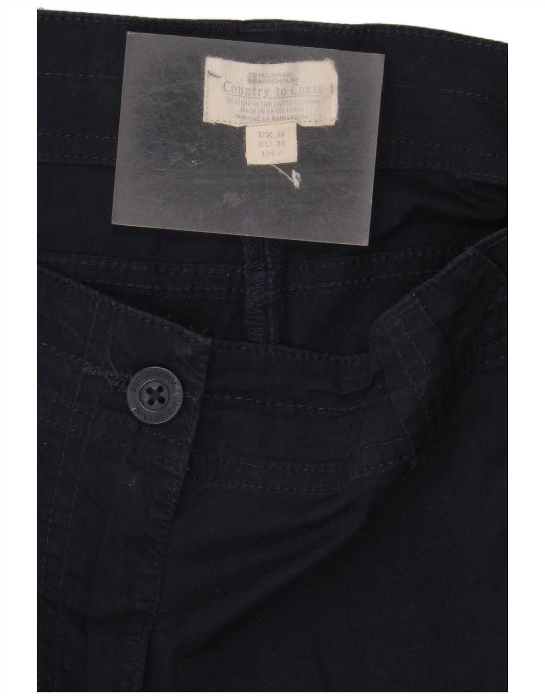 Mountain Warehouse Dame Chino Shorts UK 10 Small W30 Navy Blue