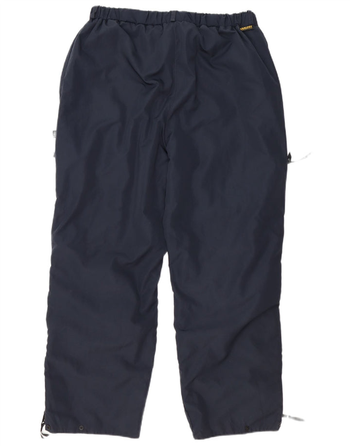 Vintage træningsdragt bukser til mænd XL marineblå polyester