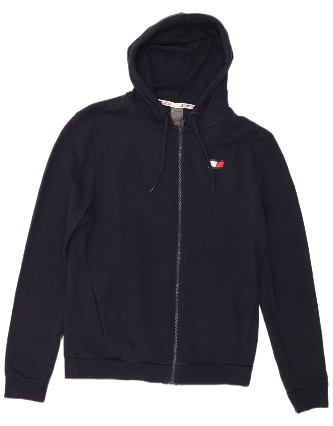 Tommy Hilfiger Herre hættetrøje med lynlås Mellem marineblå bomuld