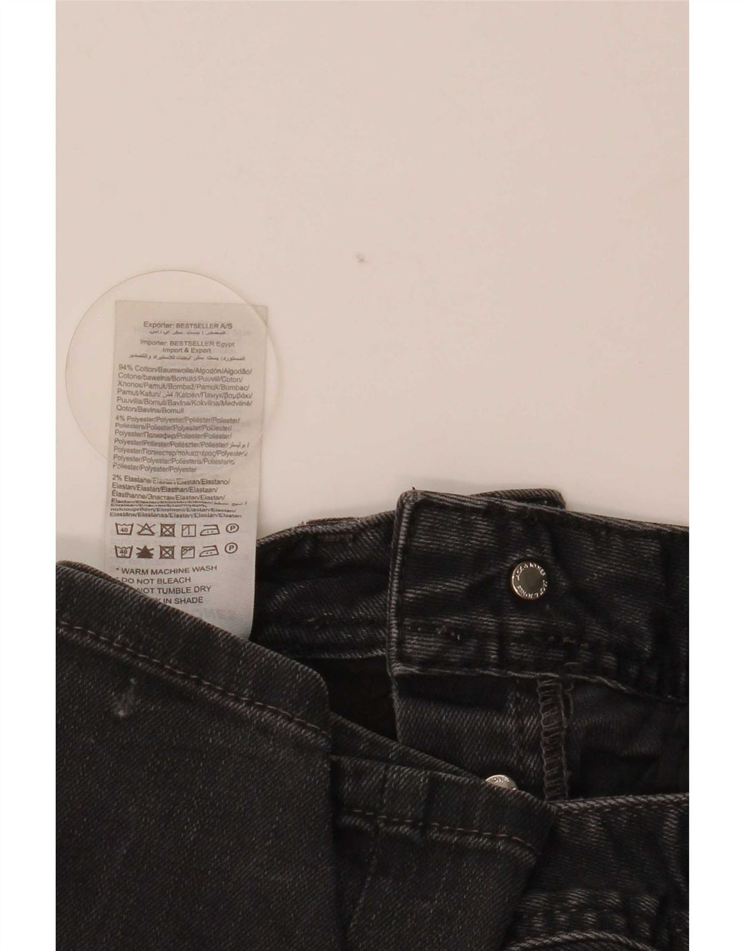 Jack & Jones Herre Clark Straight Jeans W29 L30 Sort Bomuld