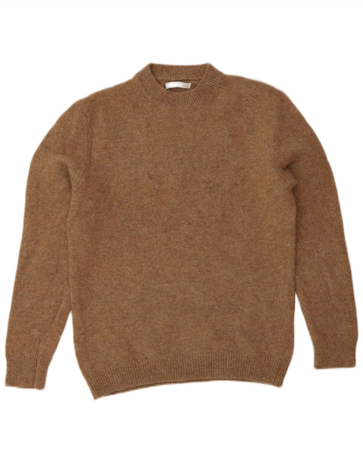 Zara Dame sweater med rund hals DK 12 Medium Brun Uld