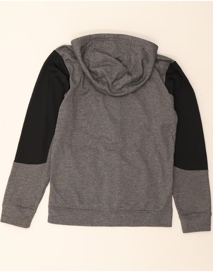 CHAMPION Mens Zip Hoodie Sweater Small Grey Colourblock Polyester Vintage Champion and Second-Hand Champion from Messina Hembry 