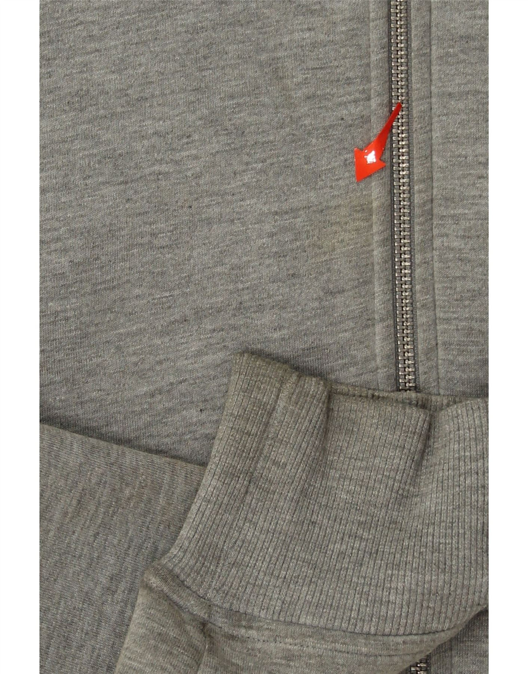 GAS Mens Zip Hoodie Sweater Medium Grey Cotton Vintage Gas and Second-Hand Gas from Messina Hembry 