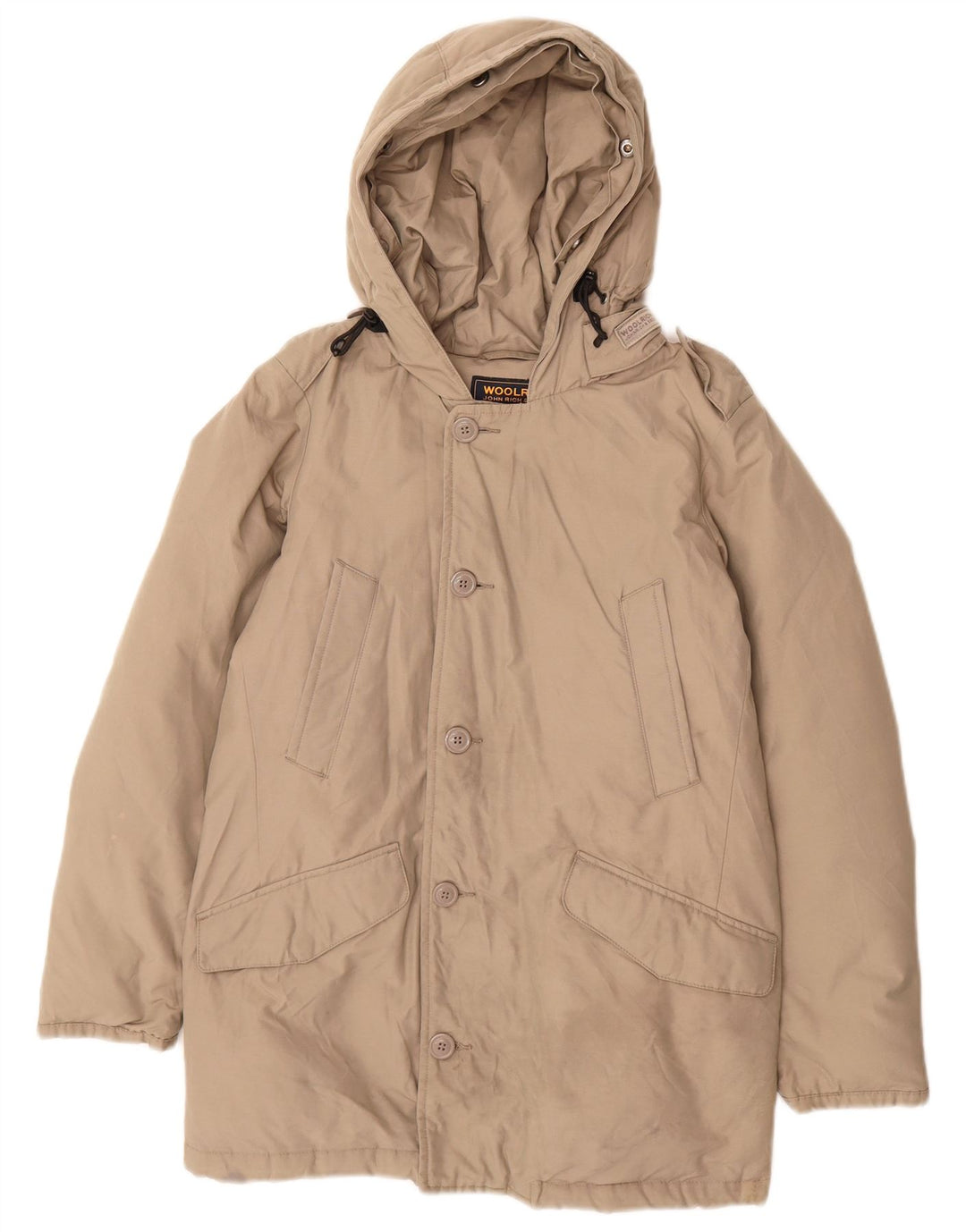 Woolrich hættejakke til drenge 9-10 år grå nylon