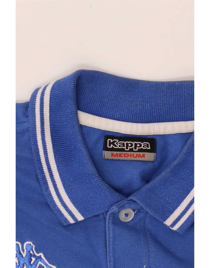 Kappa herre poloshirt mellemblå stribet