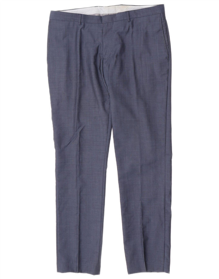 Zara Herre Slim Chino Bukser EU 42 Large W32 L31 Blå
