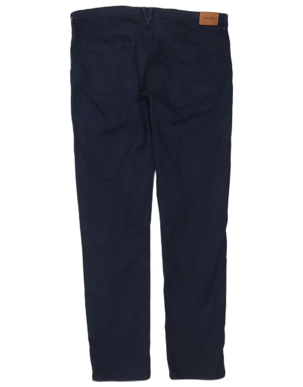 Massimo Dutti Herre Slim Fit Casual Bukser EU 44 Large W34 L32 Marineblå