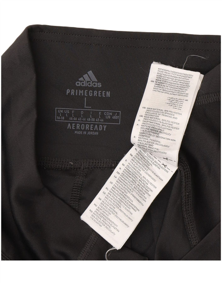 Adidas Aeroready Leggings til kvinder UK 16/18 Large Black Polyester