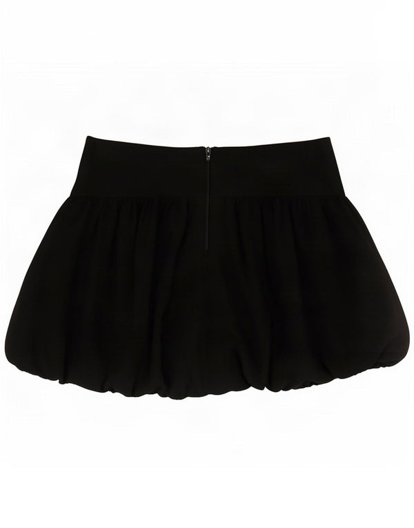 Zara Mini Boblenederdel til kvinder Medium W28 Sort Polyamid