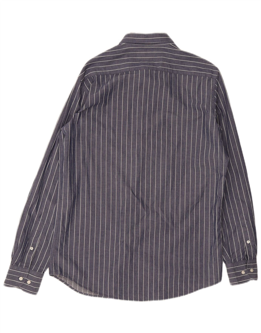 Massimo Dutti Herre Regular Fit skjorte Medium Navyblå stribet bomuld