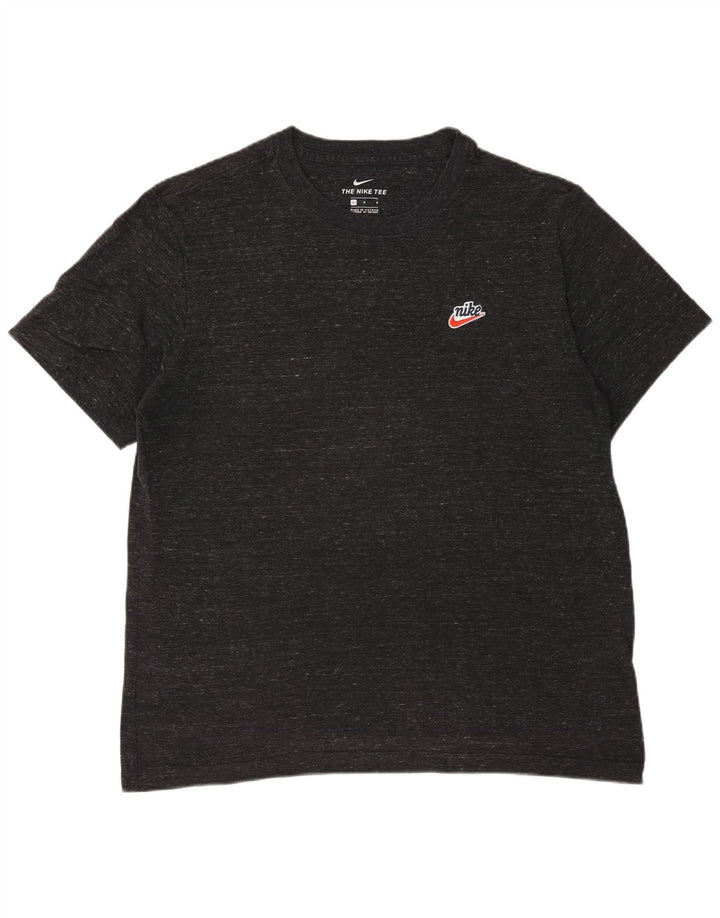 Nike T-shirt top til mænd, stor grå flækket bomuld