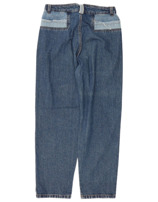 Zara Dame Højhøjde Løse Jeans EU 36 XS W26 L27 Blå