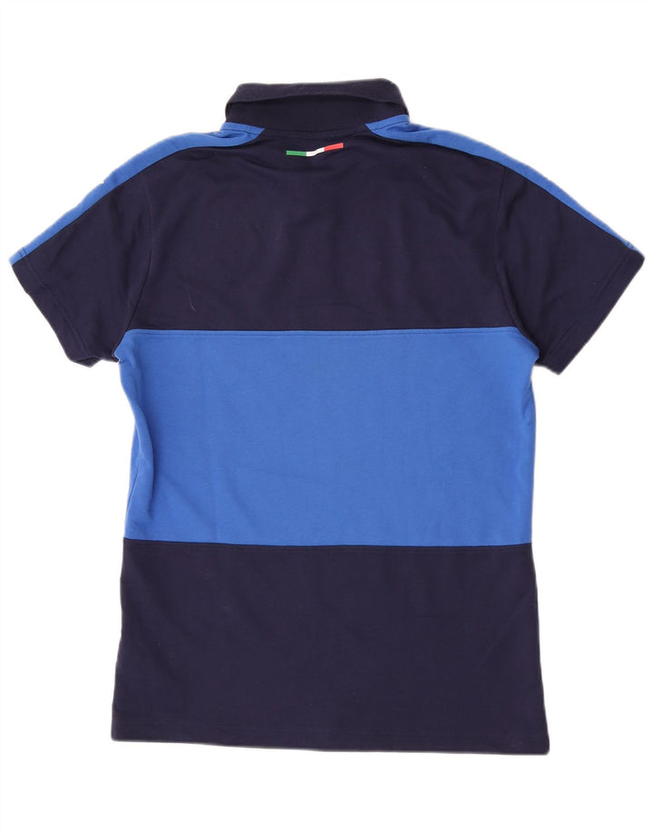 Puma Herre Italia Grafisk Polo Shirt Medium Navyblå Bomuld