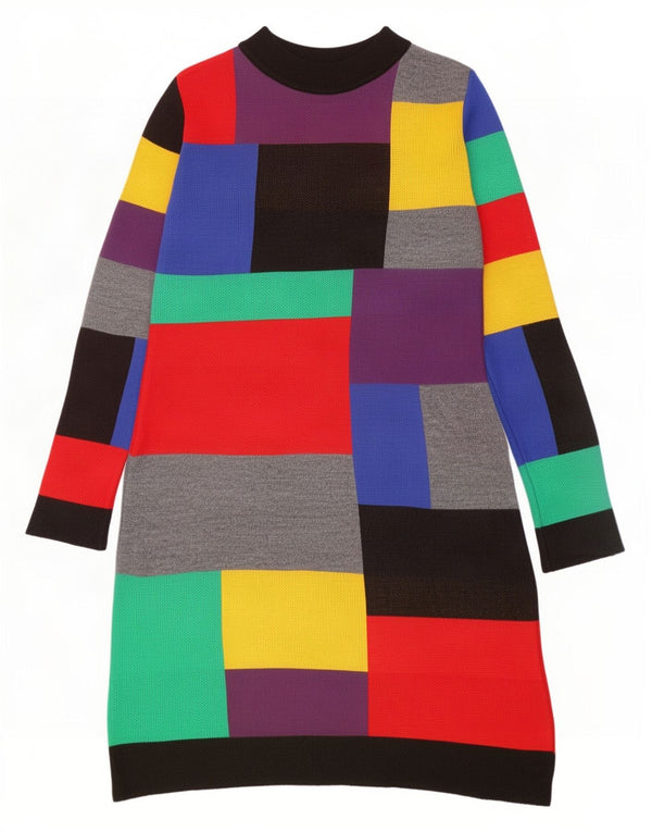 Body Flirt Dame Jumper Dress EU 40/42 Medium Flerfarvet Colourblock