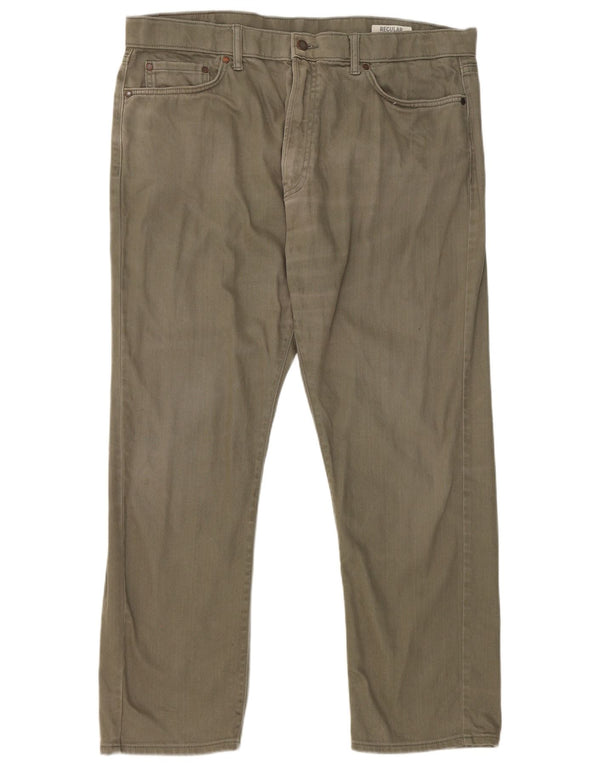 Marks & Spencer Regular Straight Jeans til kvinder W38 L29 Grøn bomuld