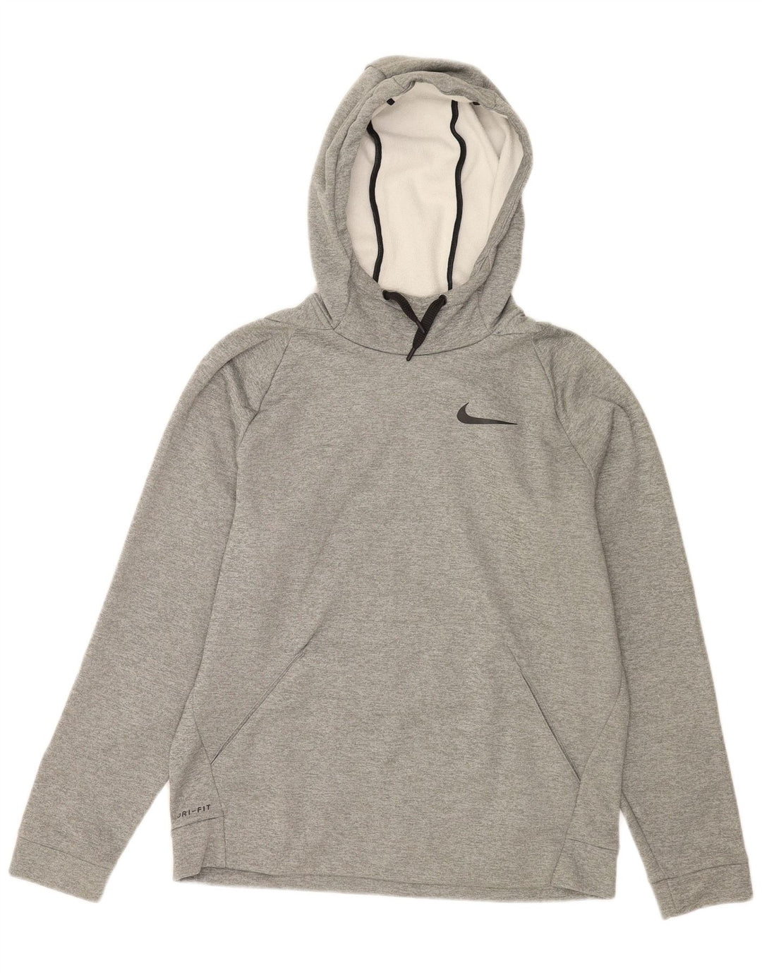 NIKE Herre Dri Fit hættetrøje Jumper Medium Grey Flecked Polyester