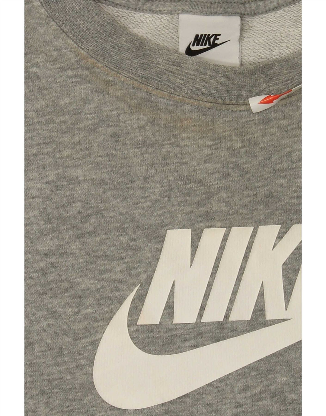 Nike Dame Grafisk Oversized Sweatshirt Jumper UK 18 XL Grå Flecked