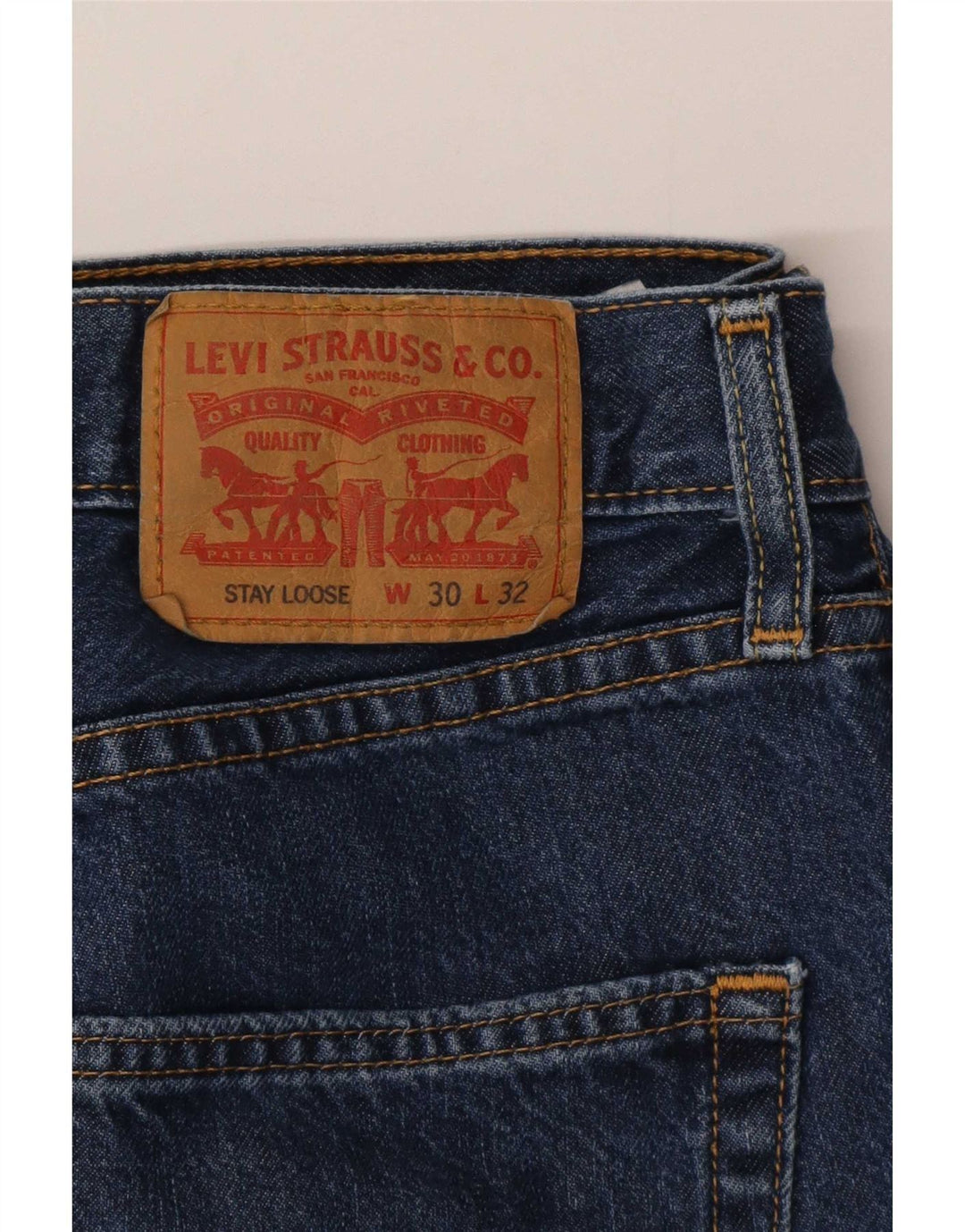 Levi's Løse jeans til mænd W30 L32 blå bomuld