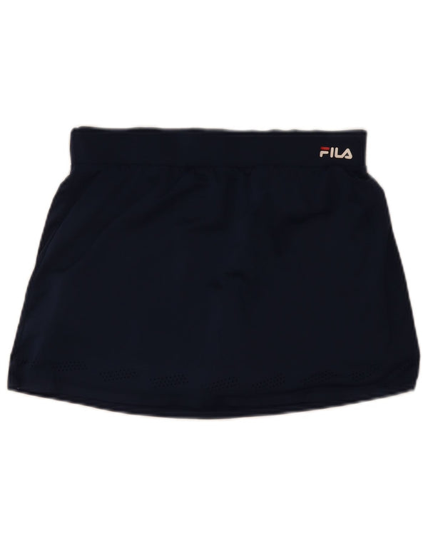 Fila Dame Tennis Nederdel UK 10 Small Navy Blue Polyester
