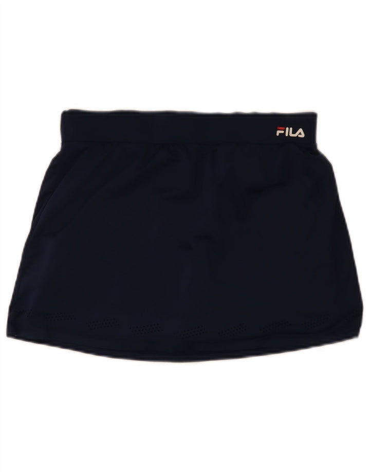 Fila Dame Tennis Nederdel UK 10 Small Navy Blue Polyester