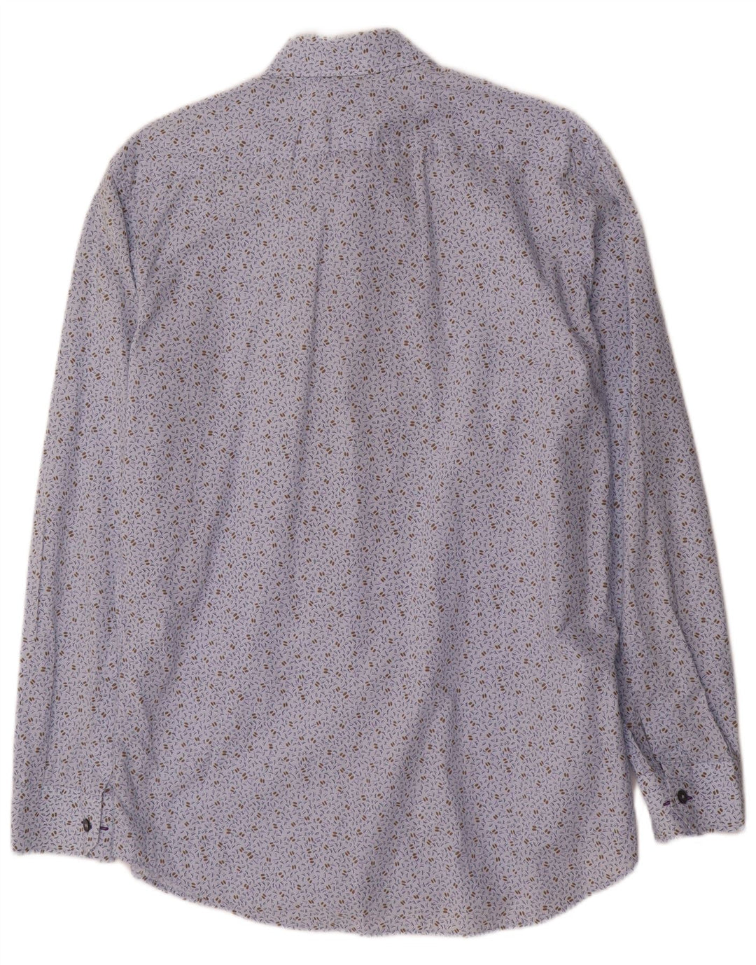 Paul Smith Herre abstrakt mønster Slim Fit skjorte størrelse 43 17 Medium Blue