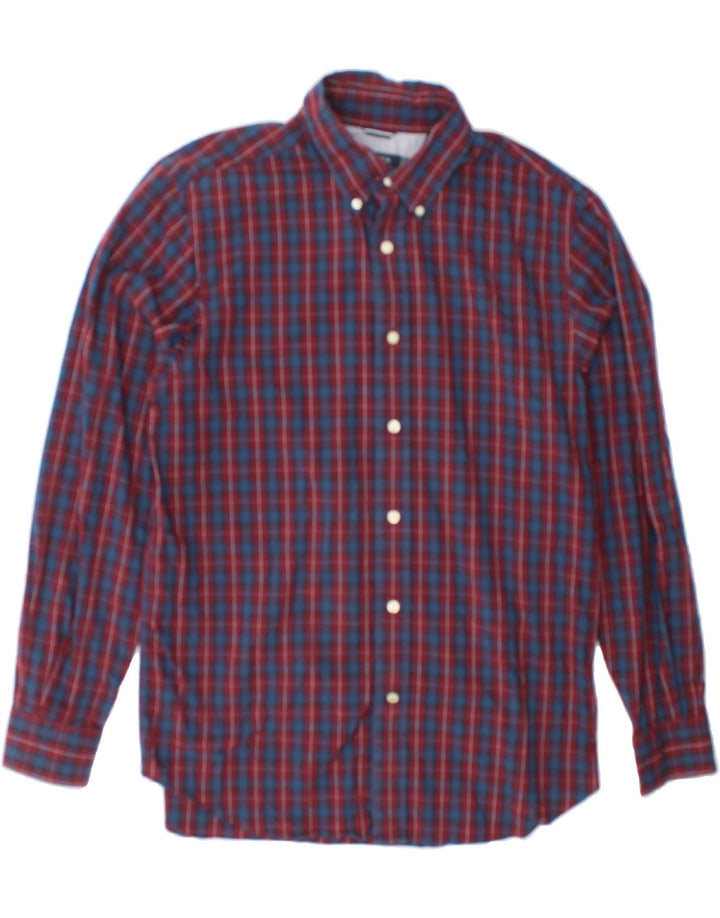 NAUTICA Mens Shirt Large Red Check Cotton Vintage Nautica and Second-Hand Nautica from Messina Hembry 