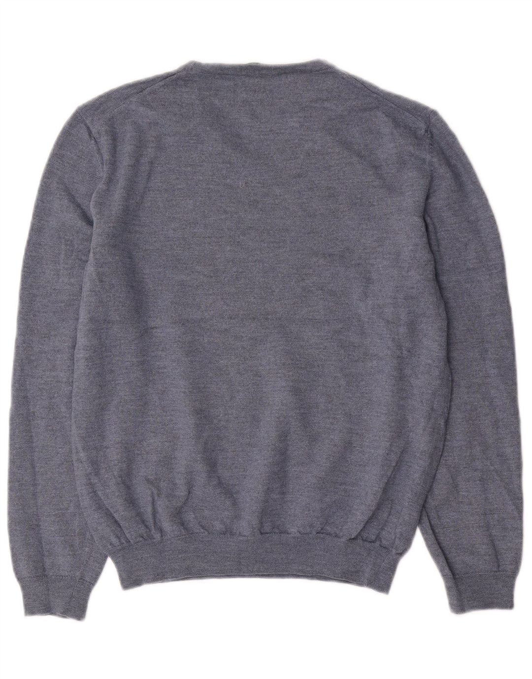 HUGO BOSS Mens V-Neck Jumper Sweater Large Blue