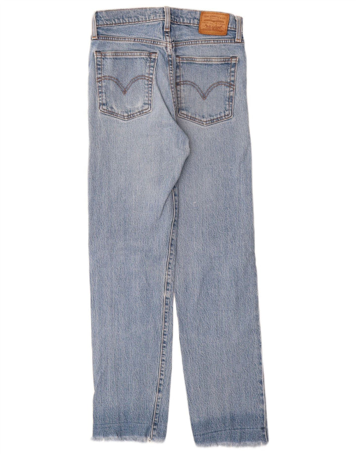 Levi's Dame Wedgie Straight Jeans W25 L28 Blå Bomuld