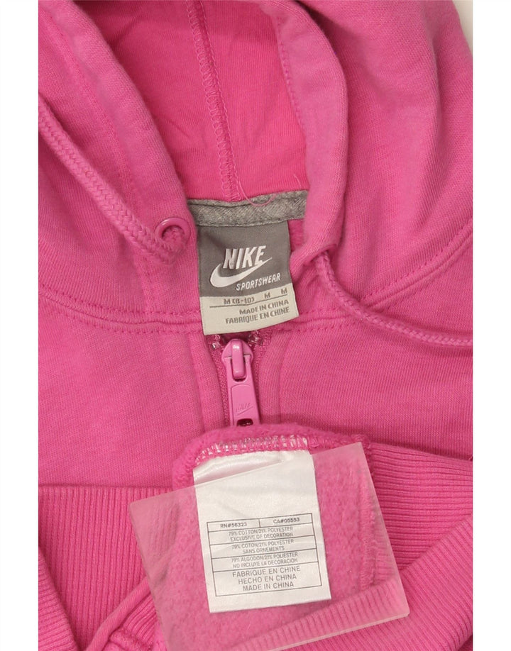 Nike hættetrøje med lynlås til kvinder US 8/10 Medium Pink Bomuld