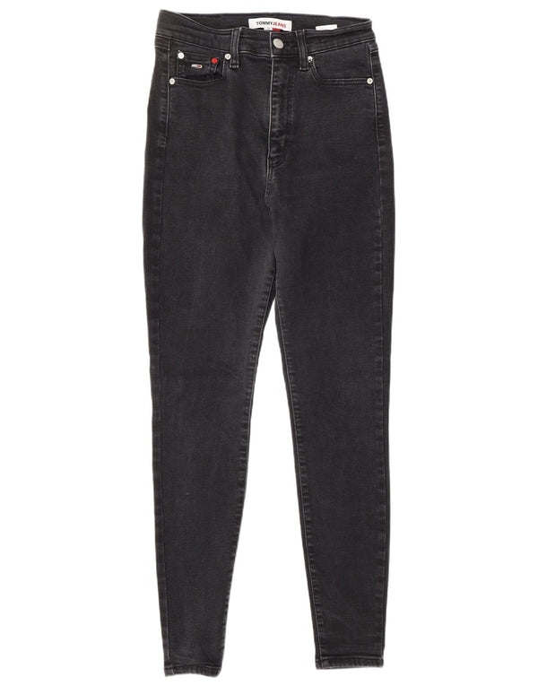 TOMMY HILFIGER Womens Skinny Jeans W28 L30  Black Cotton