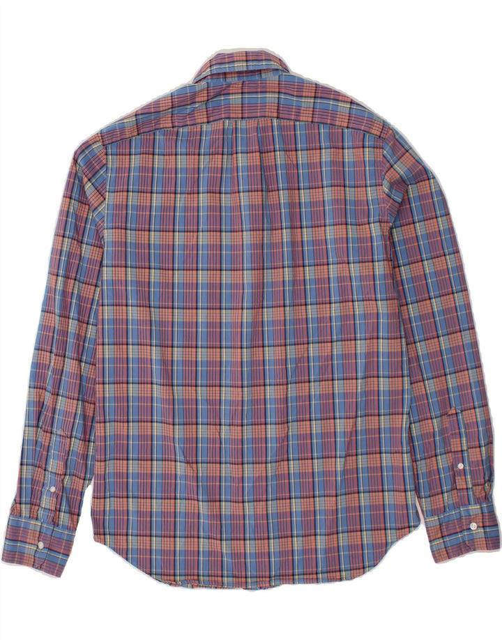 J. CREW Mens Slim Shirt Medium Blue Check Cotton Vintage J. Crew and Second-Hand J. Crew from Messina Hembry 