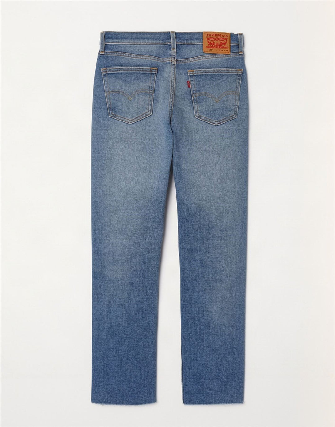 Levi's Womens 514 Distressed Straight Jeans W28 L30 Blå