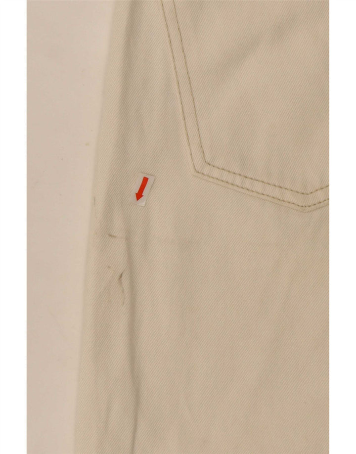Zara Dame Straight Jeans EU 40 Medium W30 L27 Hvid Bomuld