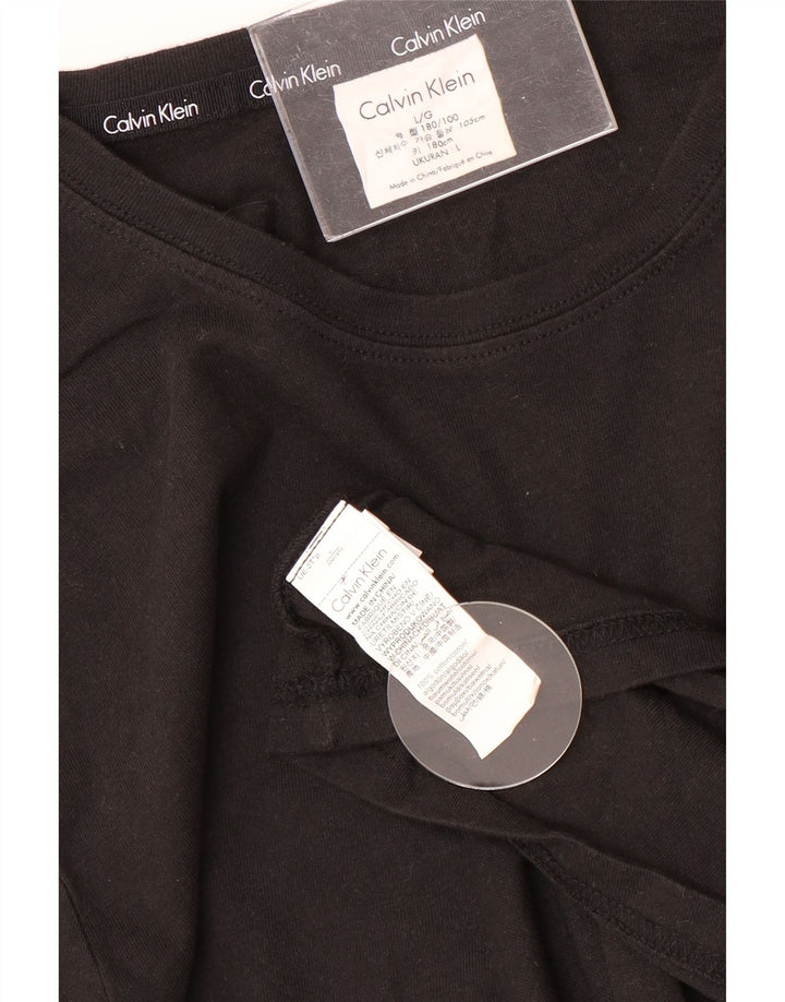 CALVIN KLEIN Herre Top Langærmet Stor Sort Bomuld