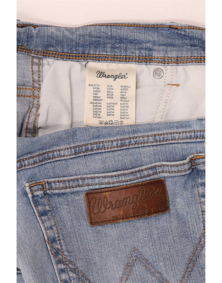 Wrangler Herre Texas Stretch Straight Jeans W34 L30 Blå Bomuld