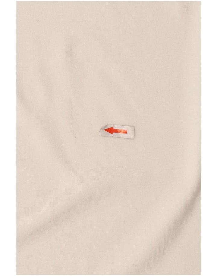 French Connection Herre T-shirt Top Medium White Colourblock Bomuld