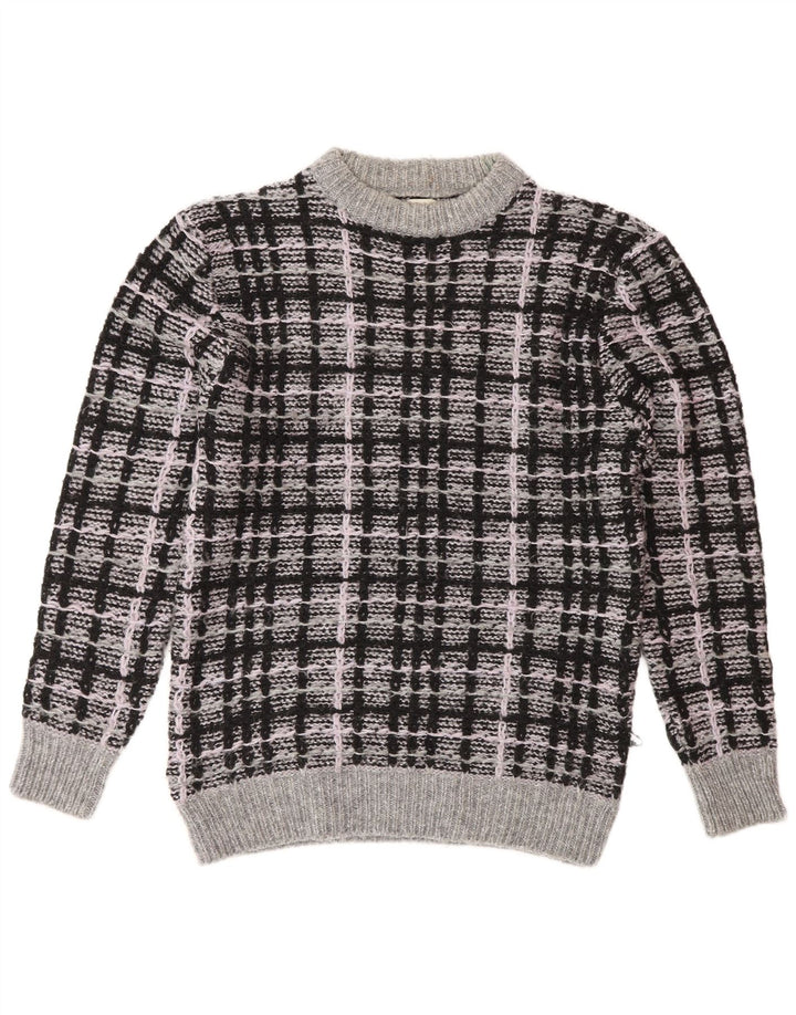 Zara Herre Crew Neck Jumper Sweater Medium Grey Ternet akryl