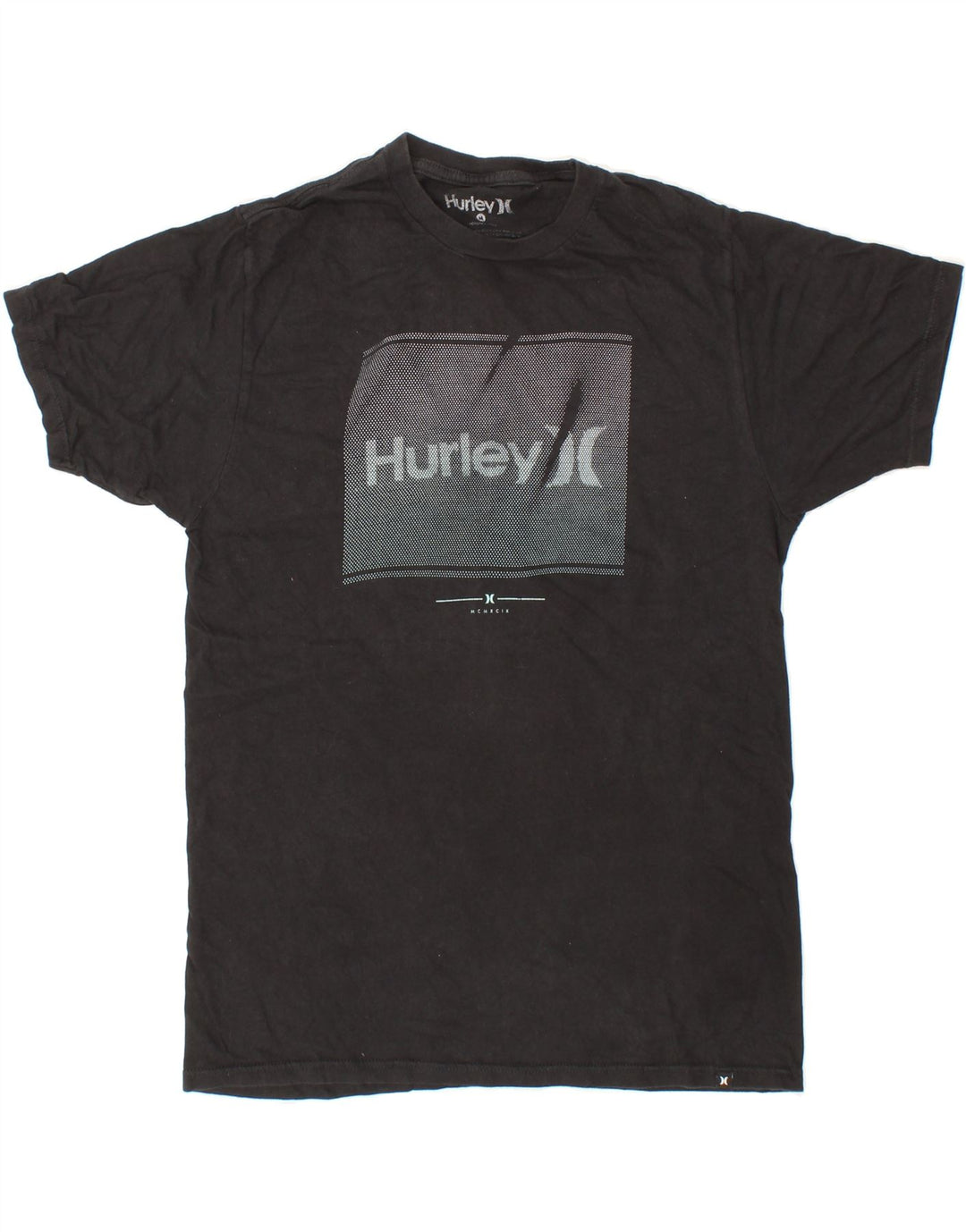 HURLEY Mens Graphic T-Shirt Top Medium Black Cotton Vintage Hurley and Second-Hand Hurley from Messina Hembry 