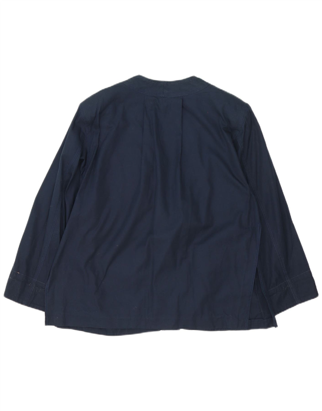 Vintage Kvinder Utility Jacket UK 16 Large Navy Blue Colourblock