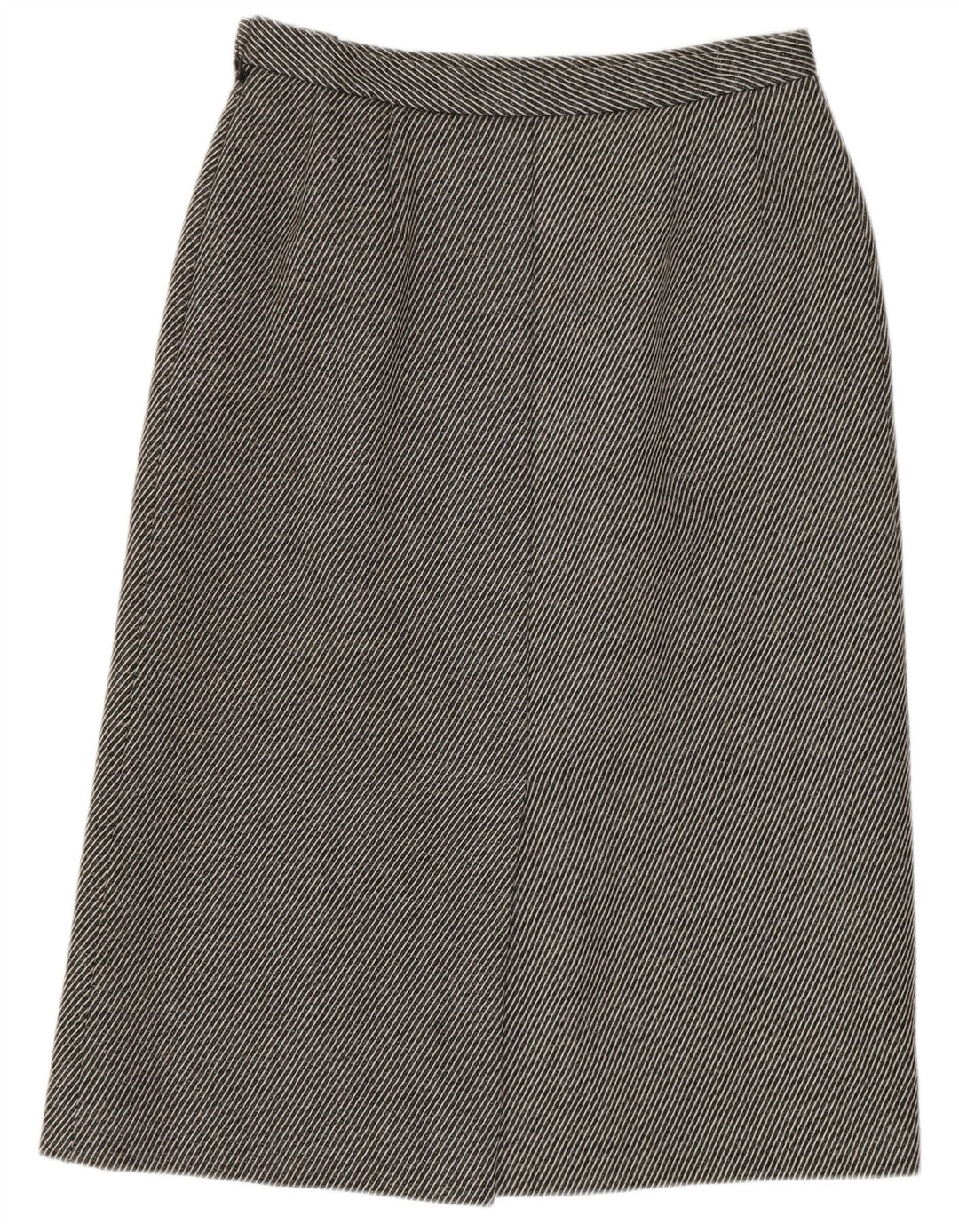 Jaeger Womens Pencil Skirt UK 14 Medium W28 Gråstribet uld