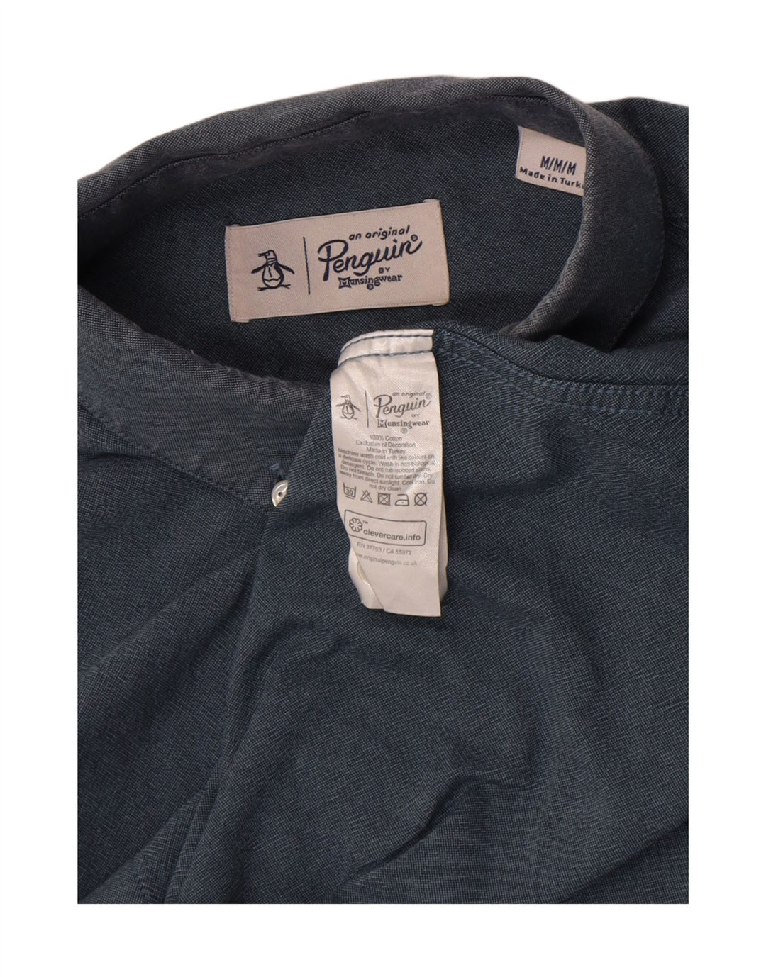 Penguin Herreskjorte Medium Blå Bomuld