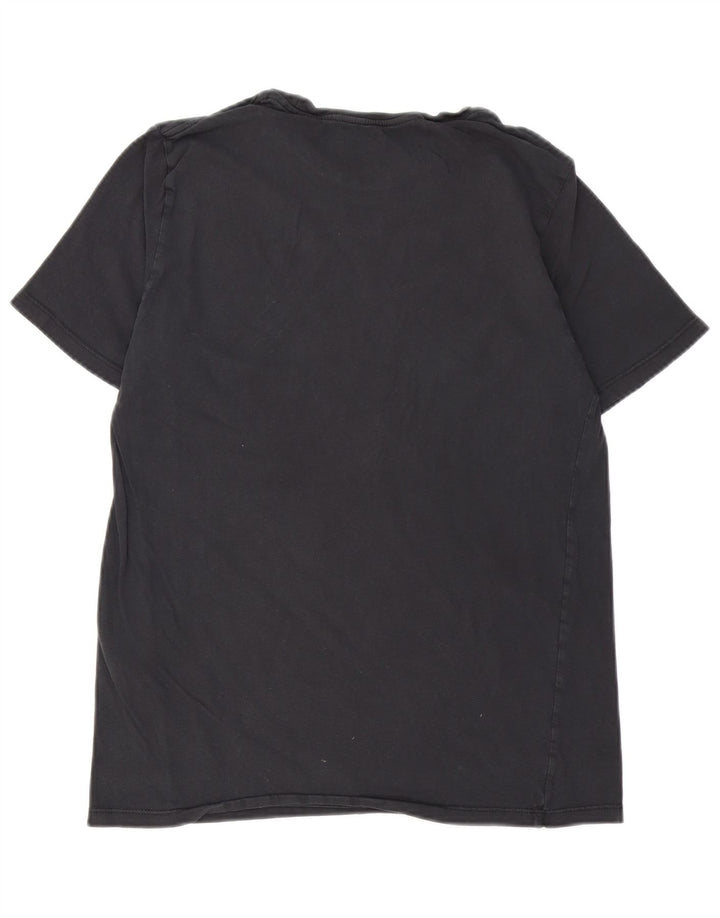 LEVI'S Womens Graphic T-Shirt Top UK 14 Medium Black Cotton