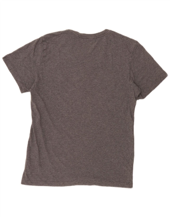 Nike Herre Dri Fit grafisk T-shirt top lille grå bomuld