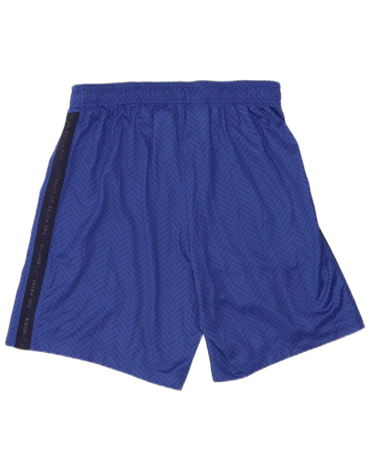 Nike Herre Dri Fit grafiske sportsshorts Large Blue Colourblock Polyester