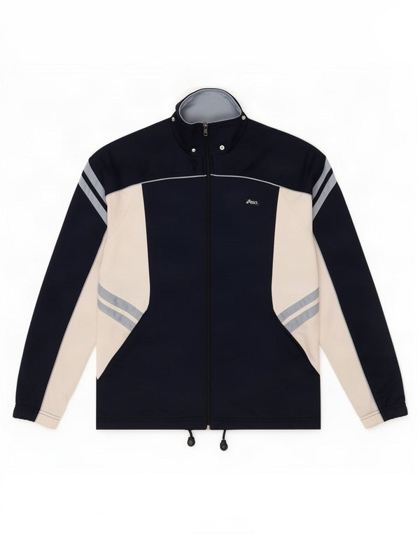 Asics Træningsdragt til mænd Topjakke Medium Marineblå Colourblock Polyester